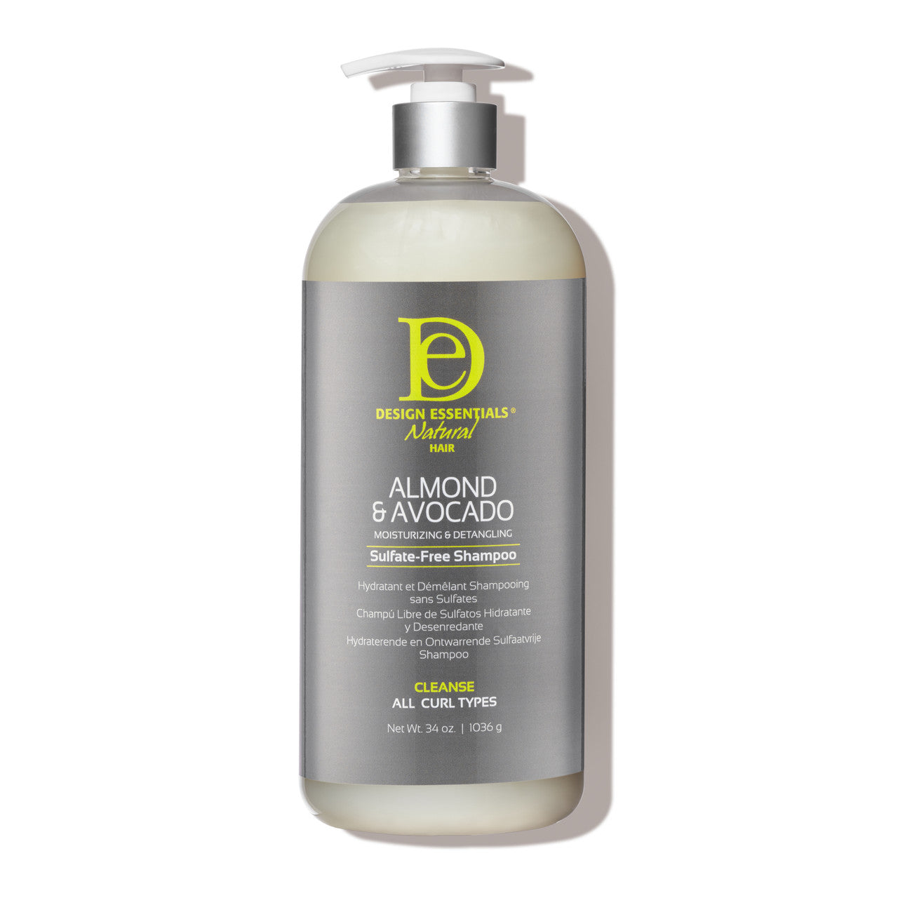 Design Essentials Natural Almond & Avocado Moisturizing & Detangling Sulfate Free Shampoo